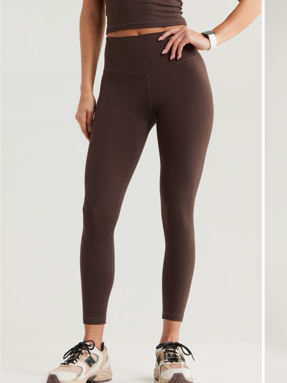 Zella Thrive Rib High Waist 7/8 Legging View 2